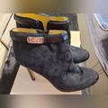 Coach Shoes | Coach High Heels Ankle Boots 8.5 | Color: Black | Size: 8.5