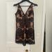 Free People Dresses | Free People Night Shimmers Lace Sequined Mini Dress Black | Color: Black | Size: 4