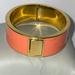 J. Crew Jewelry | J Crew Coral Gold Peach Enameled Bangle Bracelet | Color: Gold | Size: Os