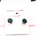 Kate Spade Jewelry | Kate Spade Rise And Shine Green Studs With Ks Jewelry Bag | Color: Green | Size: Os