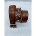 American Eagle Outfitters Accessories | American Eagle Brown Genuine Leather Studded Belt Ladies Small 32" 39" End-End | Color: Brown | Size: S