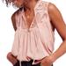 Free People Tops | Free People Western Romance Sleeveless Top In Pink | Color: Pink | Size: S