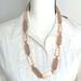 J. Crew Jewelry | J. Crew | Pink Acrylic Stone Ribbon Necklace | Color: Gold/Pink | Size: Os