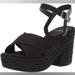 J. Crew Shoes | J. Crew Cross Strap Platform Espadrille | Color: Black | Size: 8