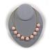 J. Crew Jewelry | J Crew Pale Pink Bubble Necklace 17-1/2" - 20-1/2" Signed Jewelry | Color: Gold/Pink | Size: Os