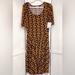 Lularoe Dresses | New Large Lularoe Nicole Dress | Color: Black/Brown | Size: L