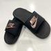Nike Shoes | Nike Rose Gold Slides Sandals Slippers Worn Once Indoors! Excellent Cond. | Color: Black/Pink | Size: 8
