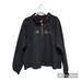 Nike Tops | Nike Womens 1/2 Zip Cropped Sweatshirt Just Do It Spell Out Black Size 1x | Color: Black | Size: 1x