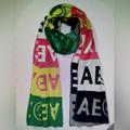 American Eagle Outfitters Accessories | American Eagle Outfitters Unisex Multi Colored Smiley Scarf Nwt! | Color: Pink/Yellow | Size: Os