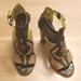 Coach Shoes | Coach "Lorrie" Huarache Style Black & Nude Leather Sandals In Size 8b | Color: Black/Tan | Size: 8b