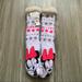Disney Other | Disney Minnie Mouse Fuzz Socks | Color: Pink/White | Size: Os