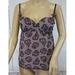 Jessica Simpson Intimates & Sleepwear | Jessica Simpson Camisole Nighty Plum Perfect Striped Rose Print Size 34b | Color: Purple | Size: 34b