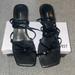 Nine West Shoes | Like New - Black Strappy Heels | Color: Black | Size: 8.5