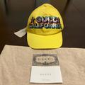 Gucci Accessories | New Authentic Gucci Sequin Logo Yellow Baseball Hat Size L | Color: Yellow | Size: L / 59 Cm