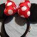 Disney Accessories | Disney Minnie Mouse Ears | Color: Black/Red | Size: Osbb