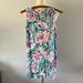 Lilly Pulitzer Dresses | Lilly Pulitzer Mini Essie Dress In Slathhouse Soire Print Size Xl 12-14 | Color: Blue/Green | Size: Xlg