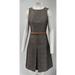 Michael Kors Dresses | Michael Kors Gray Glen Plaid Inverted Pleat Sleeveless Belted A-Line Dress Sz 4 | Color: Gray | Size: 4