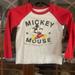 Disney Shirts & Tops | Disney Mickey Mouse Size 6 Tee Shirt | Color: Gray/Red | Size: 6g