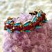 Anthropologie Jewelry | Anthropologie Rhinestone Bracelet. Great Condition | Color: Blue/Purple | Size: Os