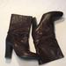 J. Crew Shoes | J Crew Sz 9.5 High Heel Brown Leather Boots | Color: Brown | Size: 9.5