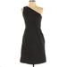 J. Crew Dresses | J. Crew Sz 2 Black One Shoulder 100% Cotton A-Line Sleeveless Knee Length Dress | Color: Black | Size: 2