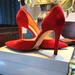 Jessica Simpson Shoes | Jessica Simpson Red Pump Size 8.5m | Color: Red | Size: 8.5