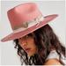 Free People Accessories | Free People Head Over Heels Cowboy Hat Vaughn & Co New Never Worn Medium Pink | Color: Pink | Size: Os