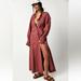 Free People Dresses | Free People Charlie Dress Maxi Shirtdress Redwood Size Small Nwt | Color: Brown/Red | Size: S