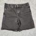 Lularoe Shorts | Lularoe Denim Black Bermuda Boyfriend Shorts Distressed 30 | Color: Black | Size: 30