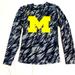 Adidas Shirts | Adidas Men's Climalite Creator Long Sleeve T-Shirt Blue Michigan Wolverines | Color: Blue/Yellow | Size: S