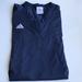 Adidas Tops | Adidas Performance Button Jersey Top Size Large | Color: Blue/White | Size: L