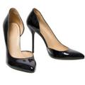 Gucci Shoes | Gucci Gloria Black Patent Leather High Heel Pump. Size 6.5. | Color: Black | Size: 6.5