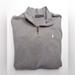 Polo By Ralph Lauren Sweaters | Light Grey Ralph Lauren 1/4 Zip Pullover Mockneck Sweater Sweatshirt Mens Xl | Color: Gray/Tan | Size: Xl