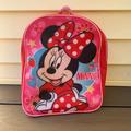 Disney Accessories | 12” Minnie Mouse Backpack | Color: Pink/Red | Size: 12”