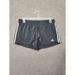 Adidas Shorts | Adidas Pacer 3 Stripes Woven Shorts Womens L Gray White Lightweight Athletic New | Color: Gray/White | Size: L