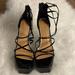 Jessica Simpson Shoes | Black Platform Strappy Heels | Color: Black | Size: 11