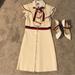 Gucci Dresses | Beautiful Gucci Dress! Sleeveless Jersey Dress | Color: Cream/Red | Size: M