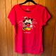 Disney Tops | Disneyparks Women’s T-Shirt. Red With Minnie & Mickey Mouse. Size L. Fitted | Color: Red | Size: L