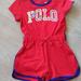 Ralph Lauren One Pieces | Baby Girls Ralph Lauren Outfit Size 3 Months Nwt | Color: Red | Size: 3-6mb