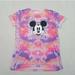 Disney Tops | Disney Mickey Mouse Tie Dye Shirt Womens Medium Purple Pink Orange Jerry Leigh | Color: Pink/Purple | Size: M