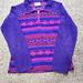 Columbia Jackets & Coats | Columbia Girls Southwestern Patterned Quarter Zip Fleece Size Small 7/8 | Color: Purple | Size: Small 7/8