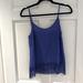 Lilly Pulitzer Tops | Lilly Pulitzer Fringe Tank. Size Xs | Color: Blue | Size: Xs