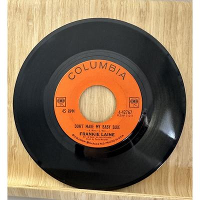 Columbia Media | Frankie Laine: Don't Make My Baby Blue/ The Moment Of Truth Columbia 45rpm 1963 | Color: Black | Size: Os