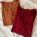 Madewell Tops | Madewell T-Shirt Bundle | Color: Orange/Red | Size: Xs