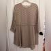 Madewell Dresses | Madewell Silk Tea Dress Polka Dot Beige Size L Asymmetric Layered Long Sleeve | Color: Black/Tan | Size: L