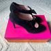 Kate Spade Shoes | Kate Spade Bavila - Black Suede Bow Heels | Color: Black | Size: 7.5