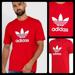 Adidas Shirts | Adidas Classics Trefoil Tee Men's Size Xl Everyday Cotton T-Shirt Red | Color: Red | Size: Xl