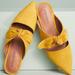 Anthropologie Shoes | Anthro X Jeffrey Campbell Exclusive Charlin Mustard Suede Mule Size: 6 | Color: Gold/Yellow | Size: 6