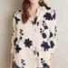 Anthropologie Tops | Anthropology/Isabella Sinclair Shadow Bloom Shirt | Color: Blue/Cream | Size: L