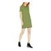 Michael Kors Dresses | Michael Kors Womens Green Striped Short Sleeve Crew Neck Short Shift Dress Xs | Color: Green | Size: Xs